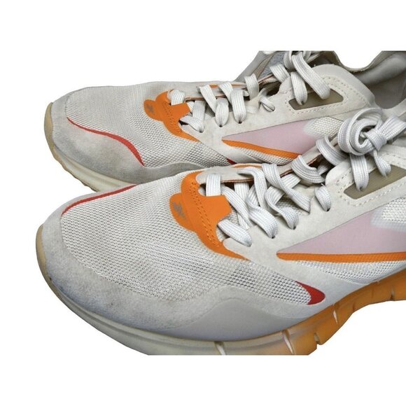 Reebok Zig Kinetica Sneakers Horizon Womens Size 10.5 Running Alabaster Carotene - Picture 3 of 11